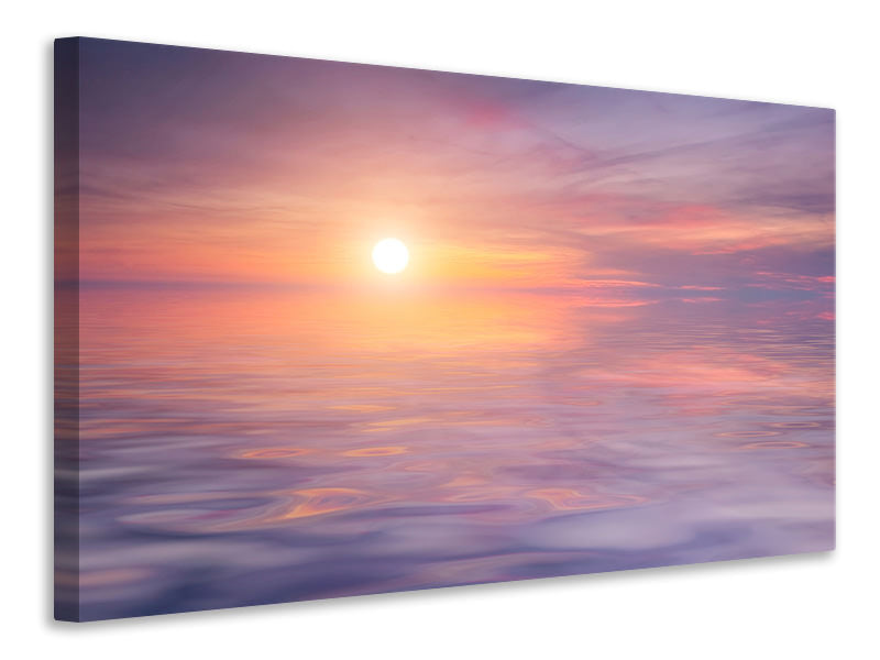 canvas-print-sunset-by-the-lake
