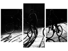 modern-3-piece-canvas-print-boys-bycicles-shadow-and-light