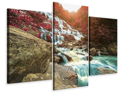 modern-3-piece-canvas-print-exotic-waterfall