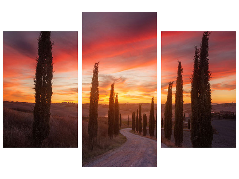 modern-3-piece-canvas-print-tuscany-sunset