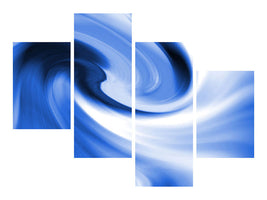 modern-4-piece-canvas-print-abstract-blue-wave