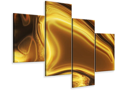 modern-4-piece-canvas-print-abstract-liquid-gold