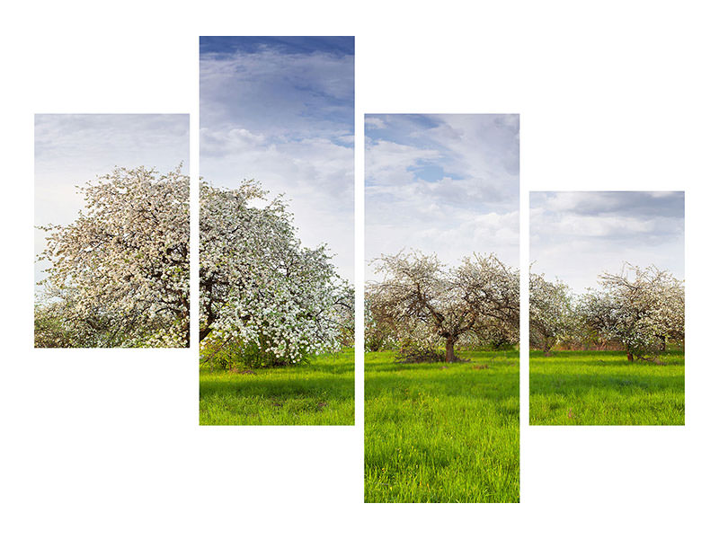modern-4-piece-canvas-print-apple-tree-garden