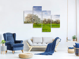 modern-4-piece-canvas-print-apple-tree-garden