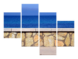 modern-4-piece-canvas-print-at-the-beach-promenade