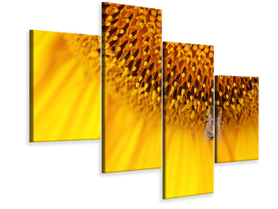 modern-4-piece-canvas-print-close-up-yellow-bud