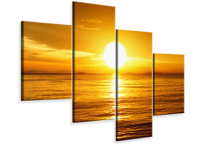 modern-4-piece-canvas-print-fantastic-sunset