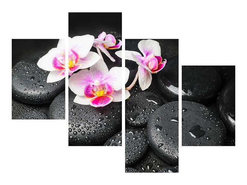 modern-4-piece-canvas-print-feng-shui-orchid-zen