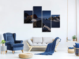 modern-4-piece-canvas-print-fox-glacier-pioneer-hut