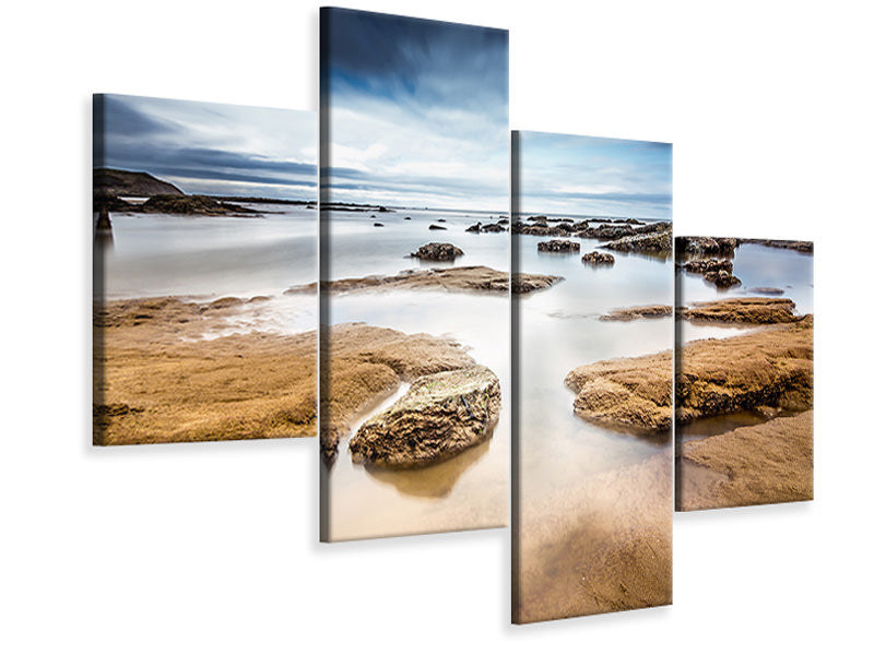 modern-4-piece-canvas-print-mystic-mood-by-the-sea