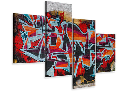 modern-4-piece-canvas-print-new-york-graffiti