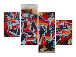 modern-4-piece-canvas-print-new-york-graffiti