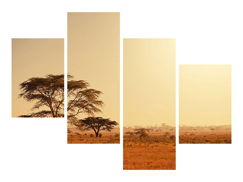 modern-4-piece-canvas-print-pastures-in-kenya