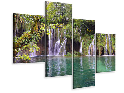 modern-4-piece-canvas-print-plitvice-lakes-national-park