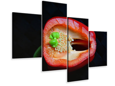 modern-4-piece-canvas-print-red-pepper