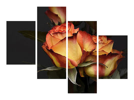 modern-4-piece-canvas-print-roses-of-the-romance