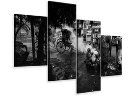 modern-4-piece-canvas-print-streets-of-colcatta-india