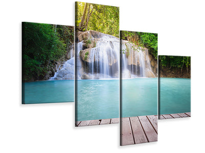 modern-4-piece-canvas-print-terrace-at-the-waterfall