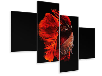 modern-4-piece-canvas-print-the-red