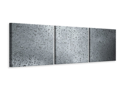 panoramic-3-piece-canvas-print-dark-raindrops-on-the-wall