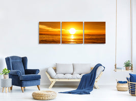panoramic-3-piece-canvas-print-glowing-sunset-on-the-water