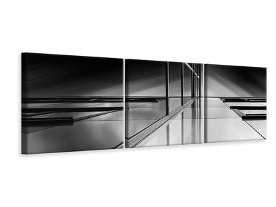 panoramic-3-piece-canvas-print-lines-and-reflections