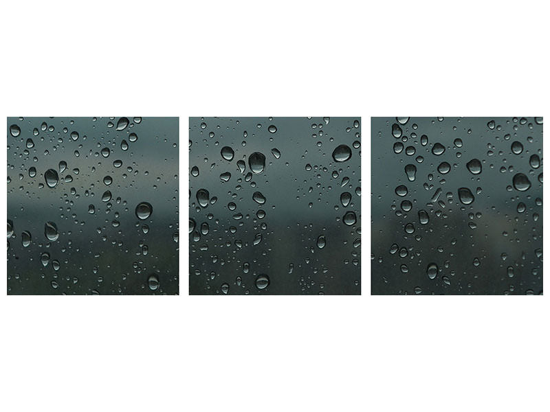 panoramic-3-piece-canvas-print-shiny-drops-of-water