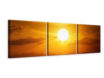 panoramic-3-piece-canvas-print-sunset-lake
