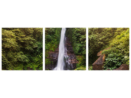 panoramic-3-piece-canvas-print-waterfall-bali