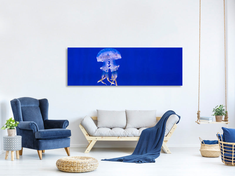 panoramic-canvas-print-glowing-jellyfish