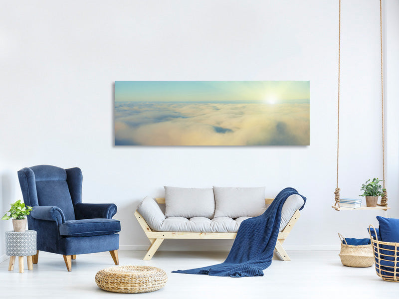 panoramic-canvas-print-photo-wallaper-dawn-above-the-clouds