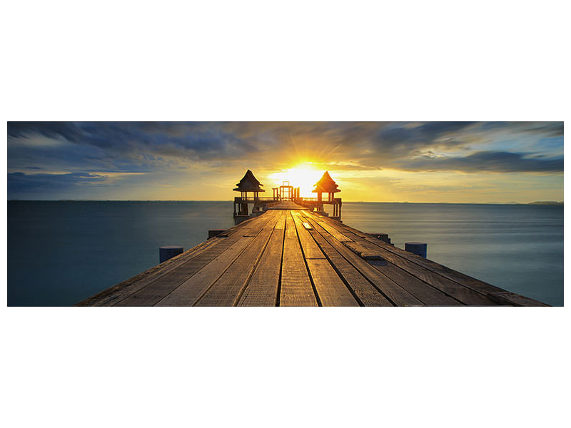 panoramic-canvas-print-sunset-at-the-wooden-bridge