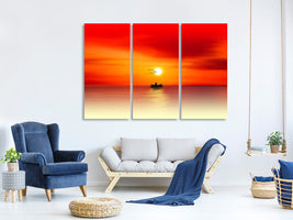 3-piece-canvas-print-a-fisherman-in-the-sunset