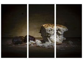 3-piece-canvas-print-bread-with-chestnuts