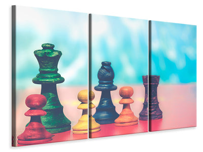 3-piece-canvas-print-colorful-chess