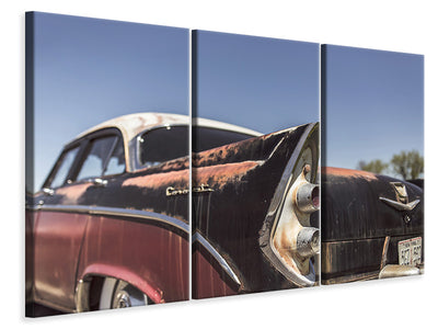3-piece-canvas-print-colorful-vintage-car