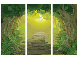 3-piece-canvas-print-fairy-tales-forest