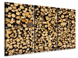 3-piece-canvas-print-firewood