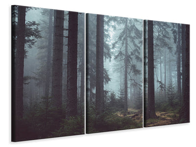 3-piece-canvas-print-forest-in-the-fog