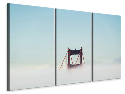 3-piece-canvas-print-golden-gate-in-the-fog