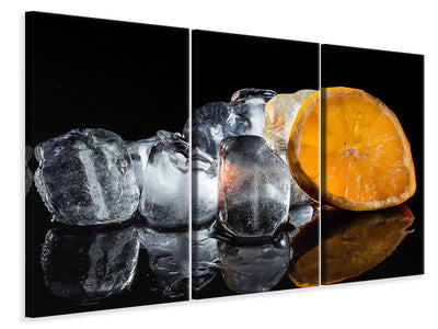 3-piece-canvas-print-ice-cubes-with-vitamin-c