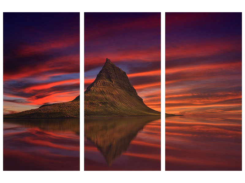 3-piece-canvas-print-kirkjufell-at-sunset