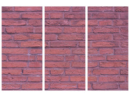 3-piece-canvas-print-lacquered-clinker-bricks