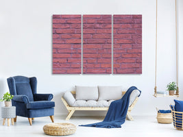 3-piece-canvas-print-lacquered-clinker-bricks