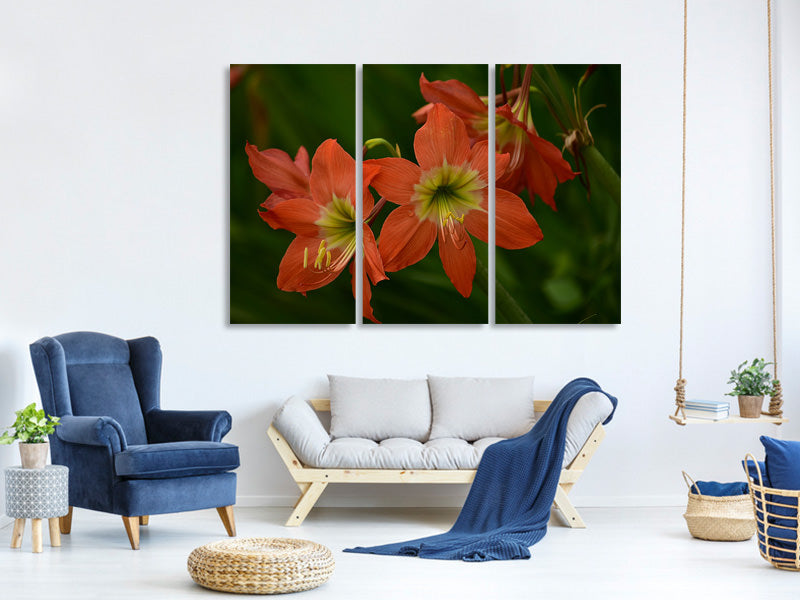 3-piece-canvas-print-lilies-in-orange