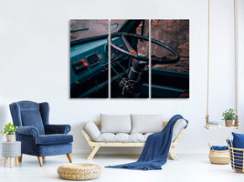 3-piece-canvas-print-old-vehicle-cabin
