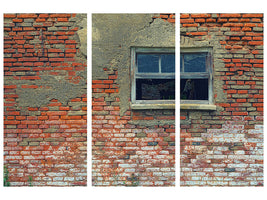 3-piece-canvas-print-old-window