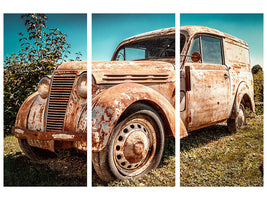 3-piece-canvas-print-oldtimer-with-rust