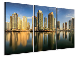 3-piece-canvas-print-panoramic-dubai-marina