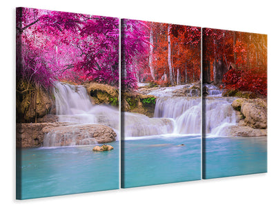3-piece-canvas-print-paradisiacal-waterfall